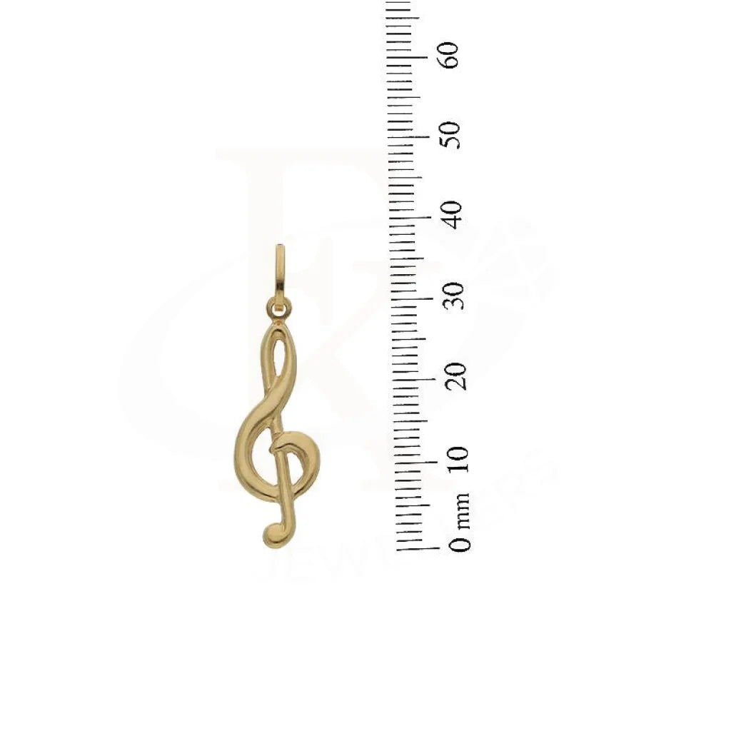 Gold Necklace (Chain With Musical Note Pendant) 18Kt - Fkjnkl18K2496 Necklaces