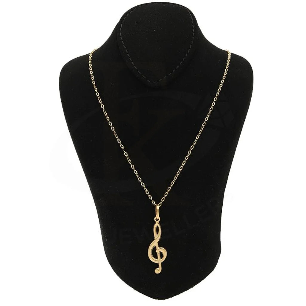 Gelin Diamond and 14K Solid Gold Music Note Necklace | Musician Gift