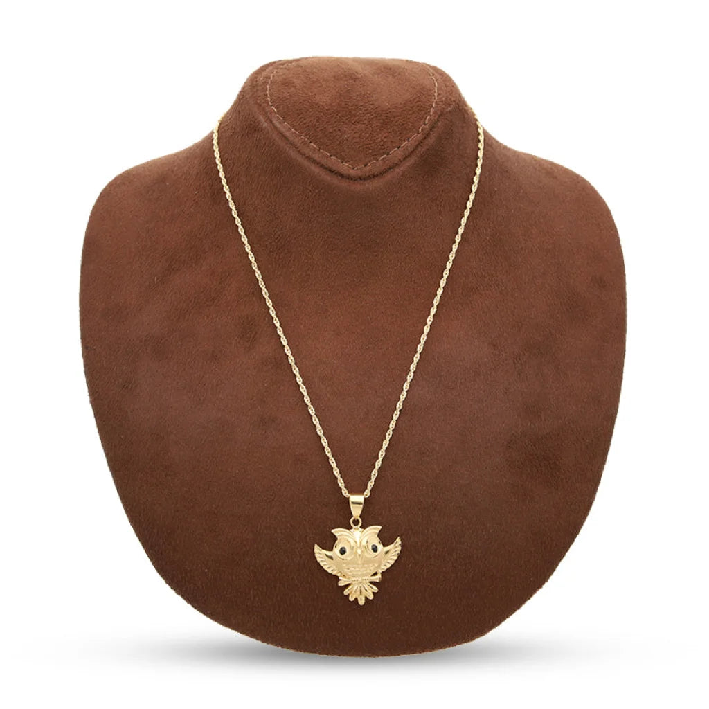 Gold Necklace (Chain With Owl Pendant) 18Kt - Fkjnkl18K5102 Necklaces