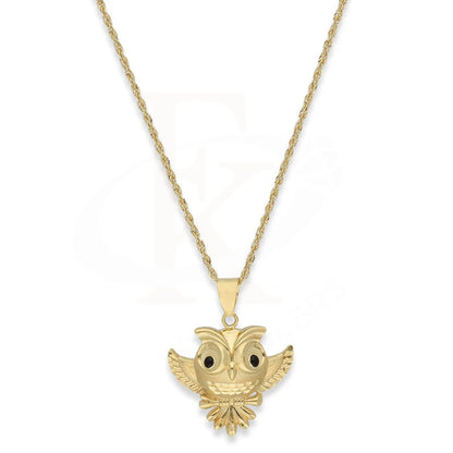 Gold Necklace (Chain With Owl Pendant) 18Kt - Fkjnkl18K5102 Necklaces