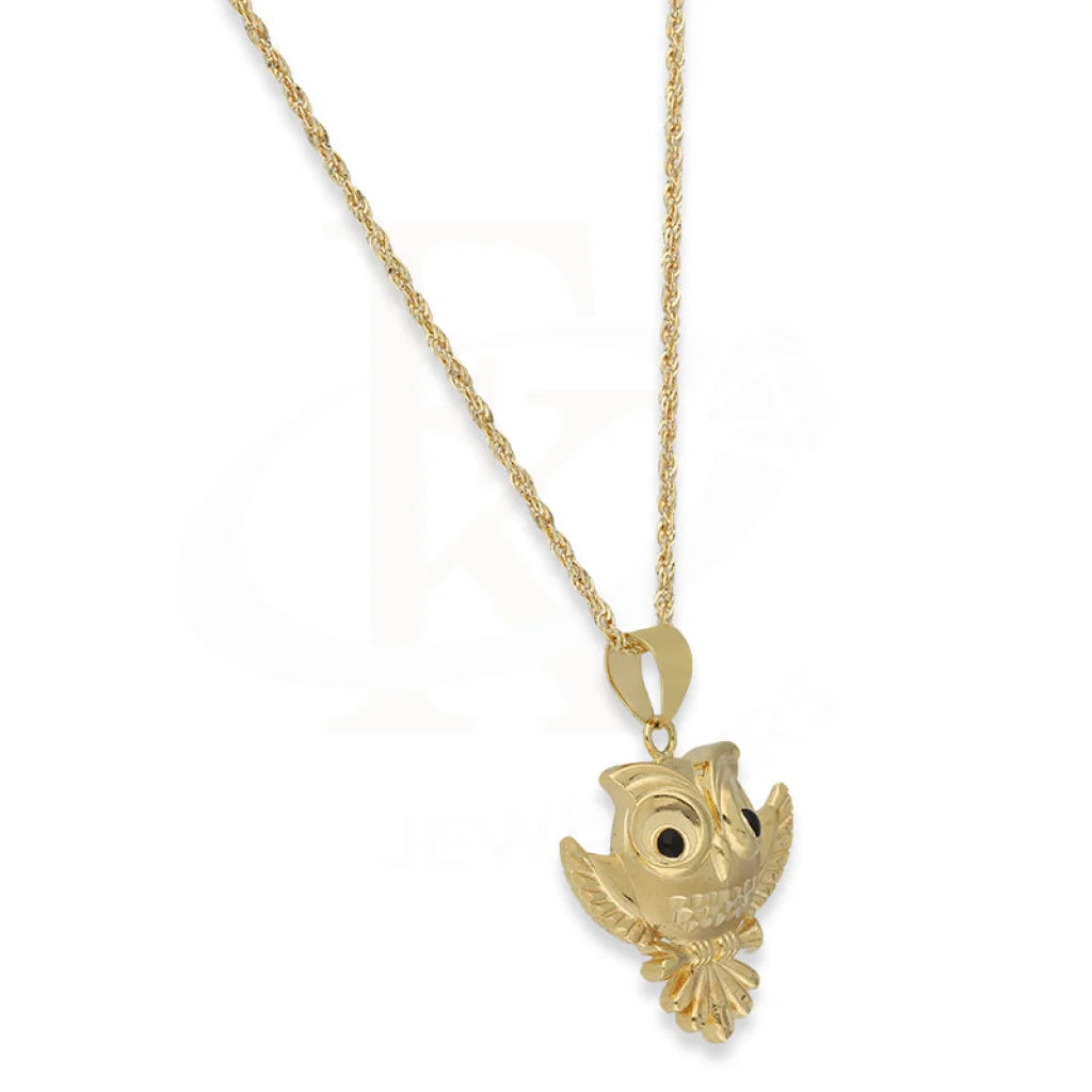 Gold Necklace (Chain With Owl Pendant) 18Kt - Fkjnkl18K5102 Necklaces