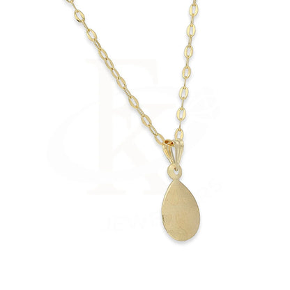 Gold Necklace (Chain With Pear Shaped Pendant) 18Kt - Fkjnkl18K5122 Necklaces