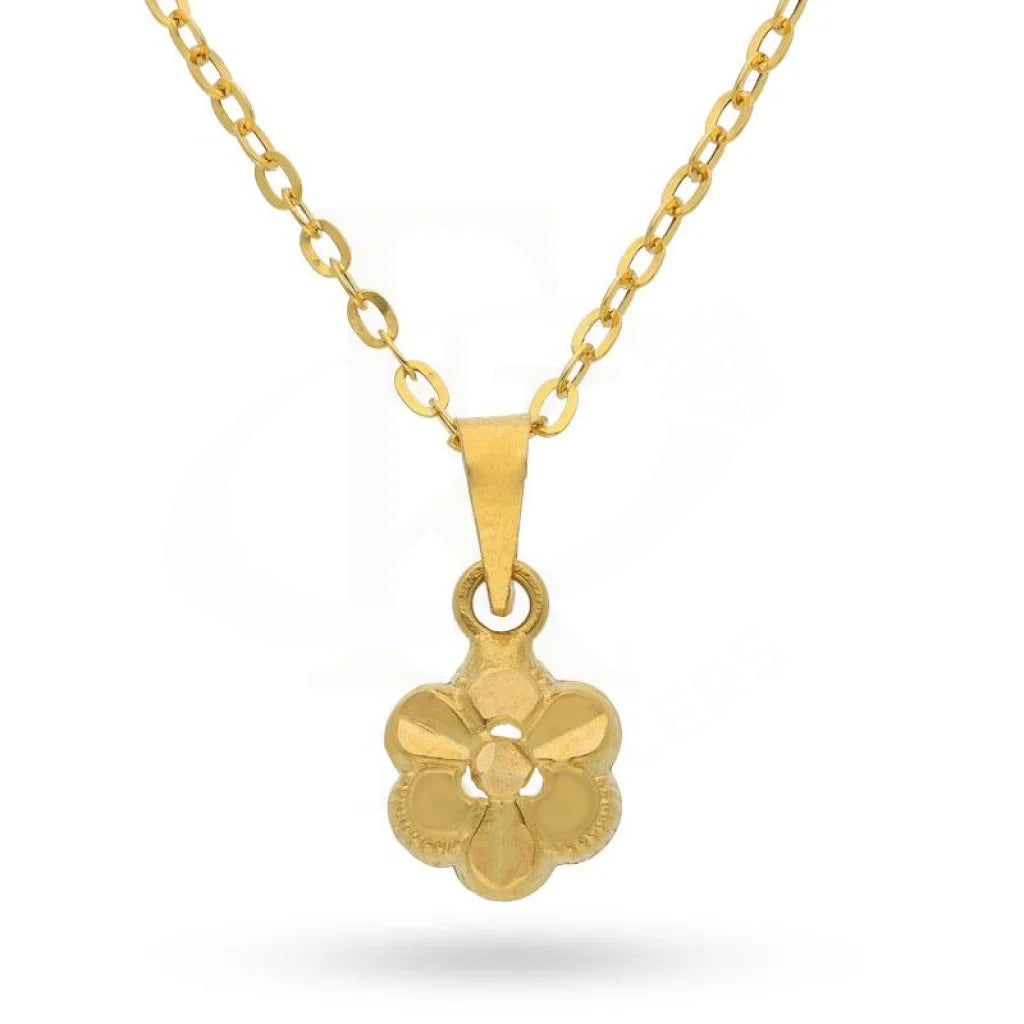 Gold Necklace (Chain With Pendant) 18Kt - Fkjnkl1216 Necklaces