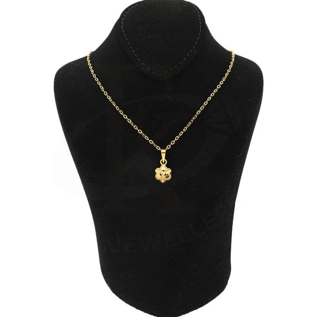 Gold Necklace (Chain With Pendant) 18Kt - Fkjnkl1216 Necklaces