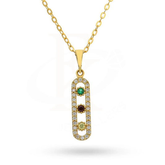 Gold Necklace (Chain With Pendant) 18Kt - Fkjnkl1505 Necklaces