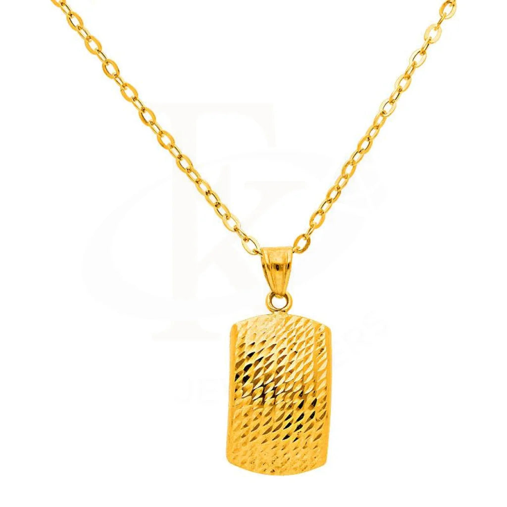 Gold Necklace (Chain With Pendant) 18Kt - Fkjnkl1561 Necklaces