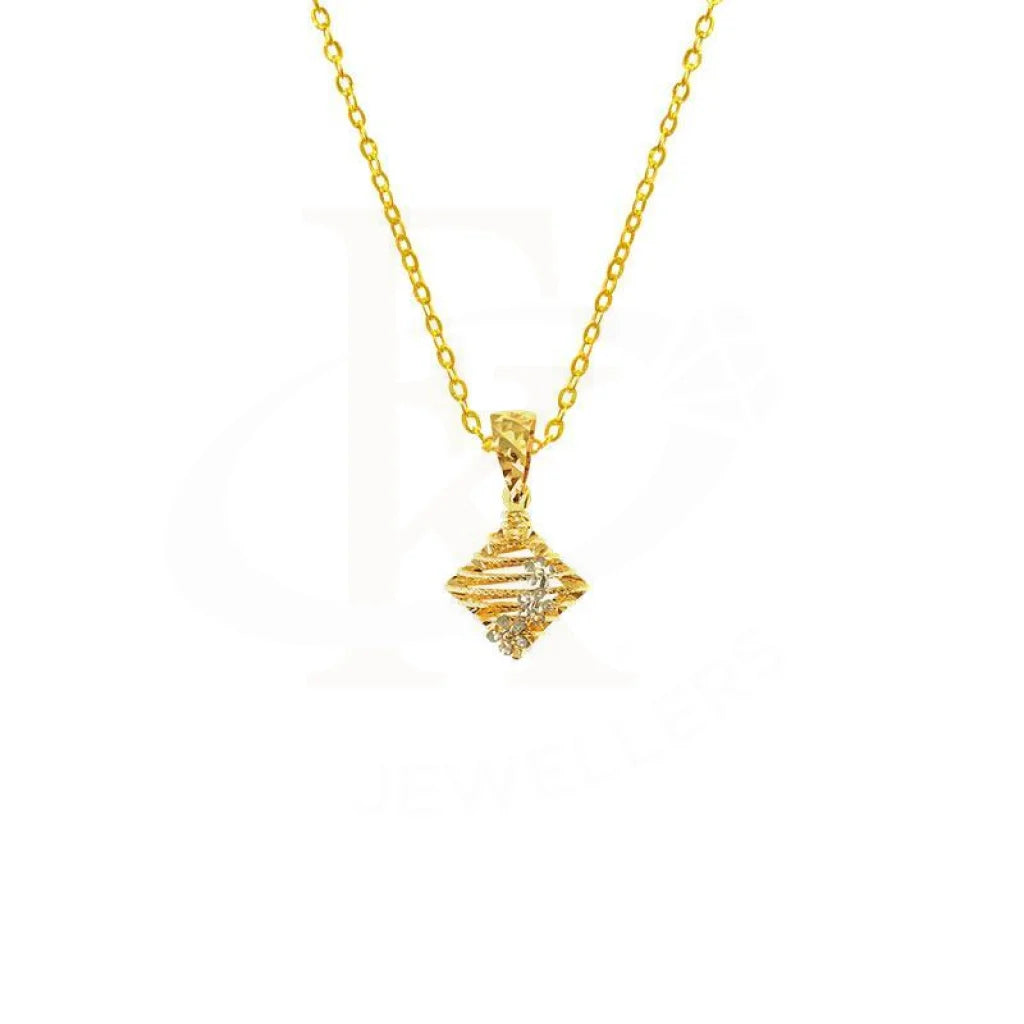 Gold Necklace (Chain With Pendant) 18Kt - Fkjnkl1609 Necklaces