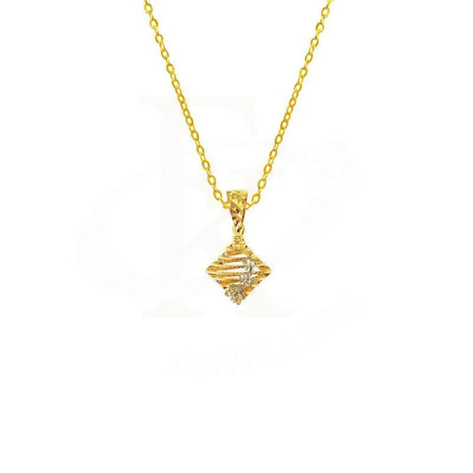 Gold Necklace (Chain With Pendant) 18Kt - Fkjnkl1609 Necklaces