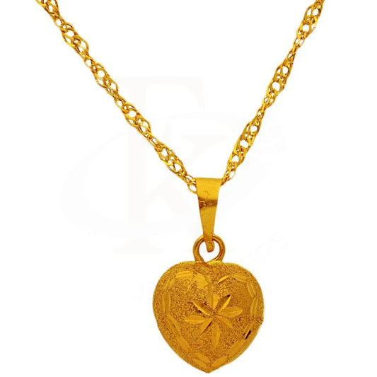 Gold Necklace (Chain With Pendant) 18Kt - Fkjnkl1709 Necklaces