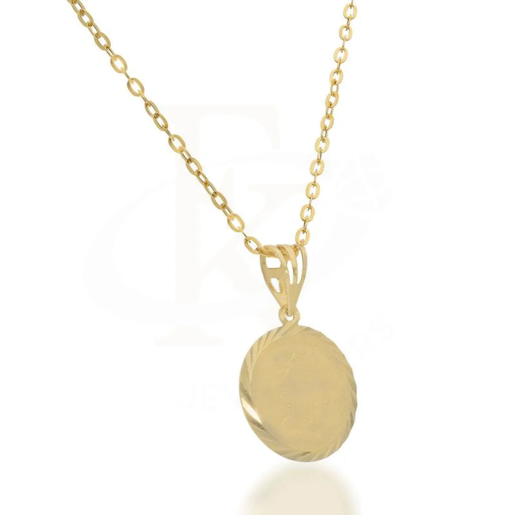 Gold Necklace (Chain With Pendant) 18Kt - Fkjnkl1747 Necklaces