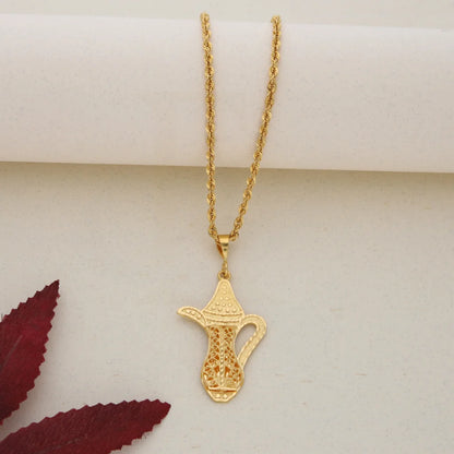 Gold Necklace (Chain With Pendant) 21Kt- Fkjnkl21K7627 Necklaces