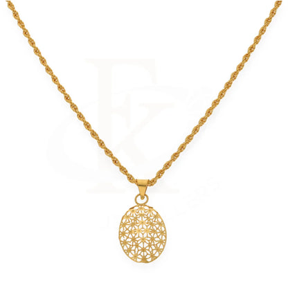 Gold Necklace (Chain With Pendant) 21Kt- Fkjnkl21K7649 Necklaces