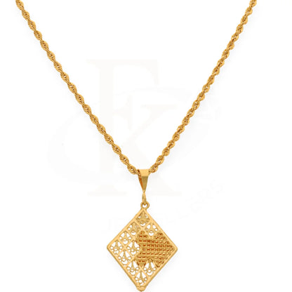 Gold Necklace (Chain With Pendant) 21Kt- Fkjnkl21K7650 Necklaces