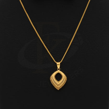 Gold Necklace (Chain With Pendant) 21Kt - Fkjnkl21Km8416 Necklaces