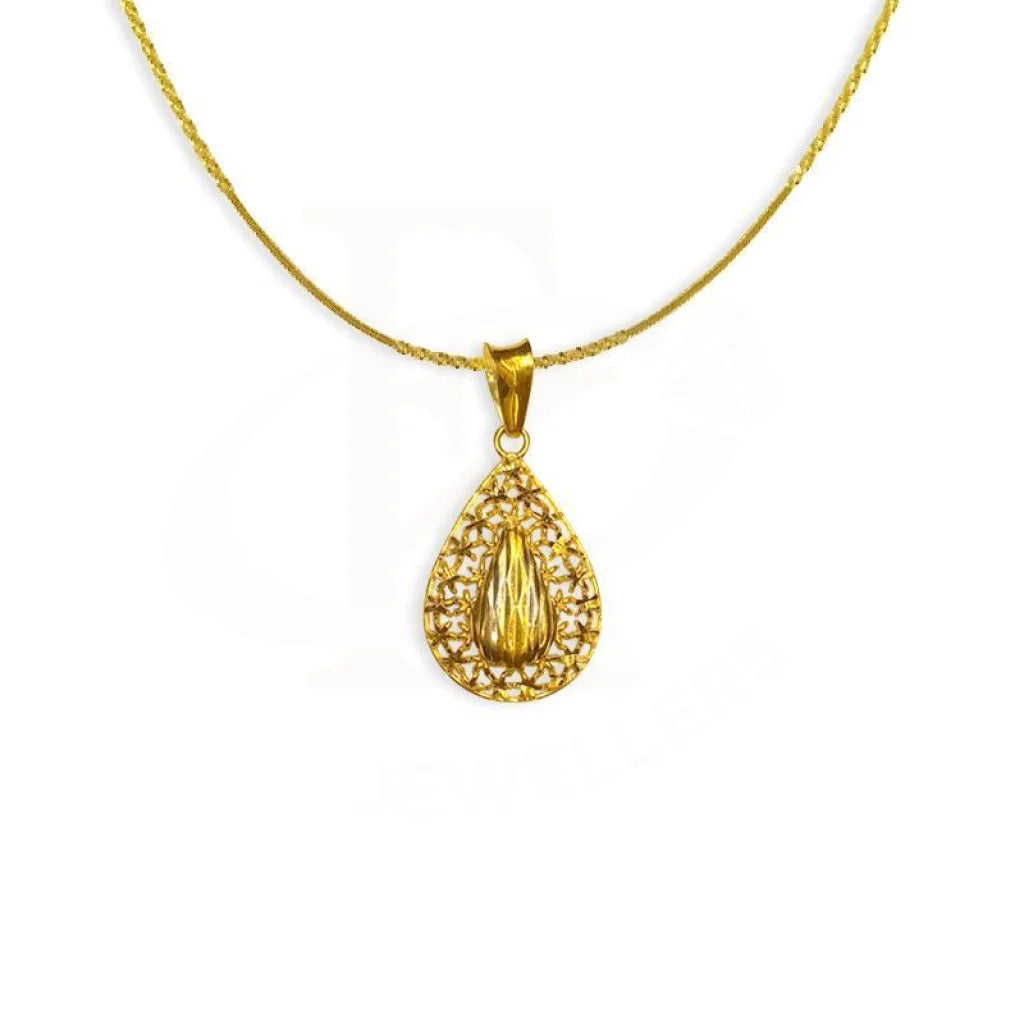Gold Necklace (Chain With Pendant) 22Kt - Fkjnkl1535 Necklaces