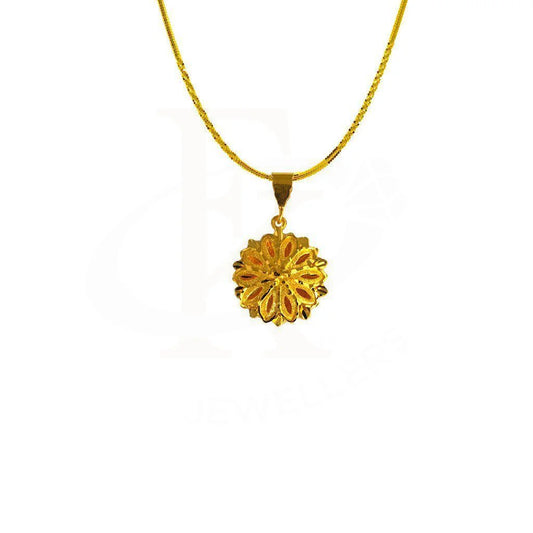 Gold Necklace (Chain With Pendant) 22Kt - Fkjnkl1800 Necklaces