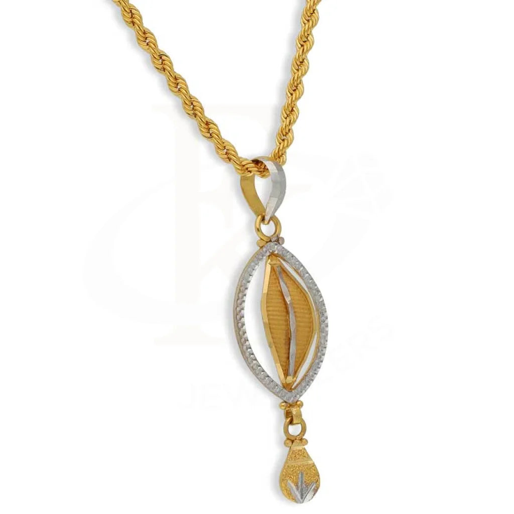 Gold Necklace (Chain With Pendant) 22Kt - Fkjnkl22K2745 Necklaces