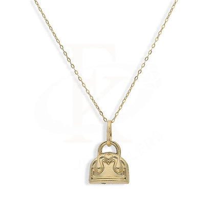 Gold Necklace (Chain With Purse Shaped Pendant) 18Kt - Fkjnkl18K2249 Necklaces