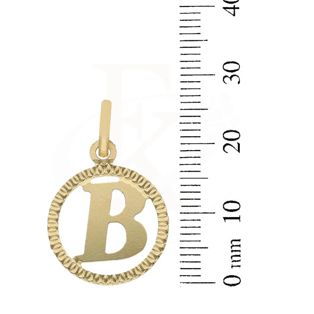 Gold Necklace (Chain With Round Shaped Alphabet Pendant) 18Kt - Fkjnkl18K5243 Necklaces