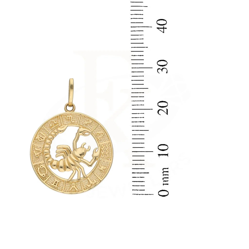 Gold Necklace (Chain With Scorpio Zodiac Sign Pendant) 18Kt - Fkjnkl18K5465 Necklaces