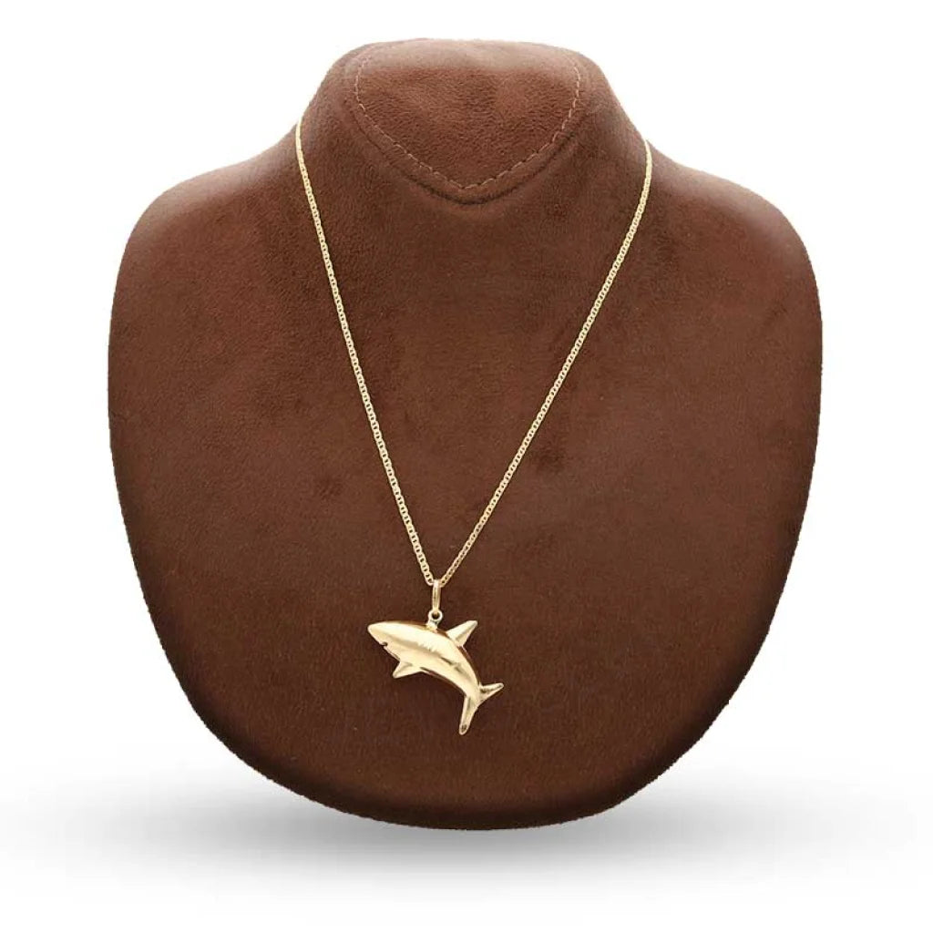 Gold Necklace (Chain With Shark Pendant) 18Kt - Fkjnkl18K3135 Necklaces