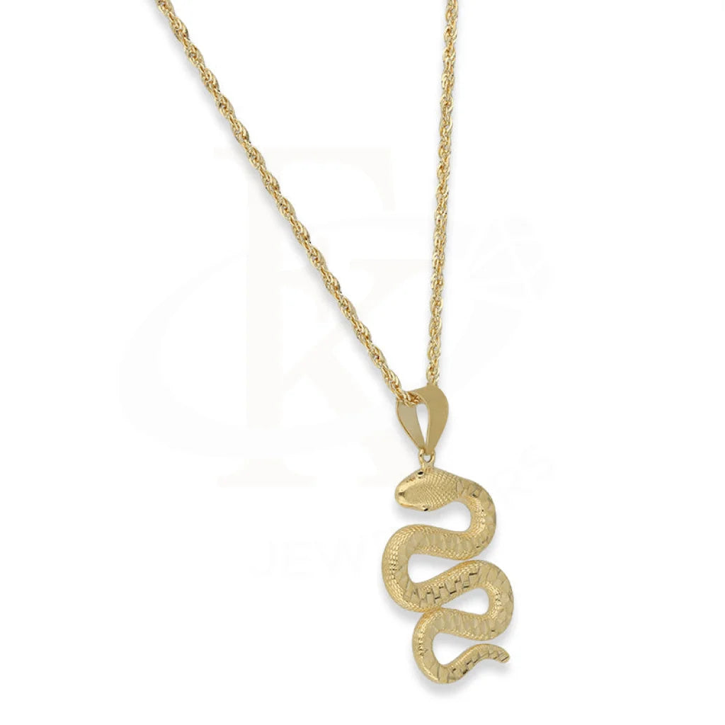 Gold Necklace (Chain With Snake Pendant) 18Kt - Fkjnkl18K5101 Necklaces