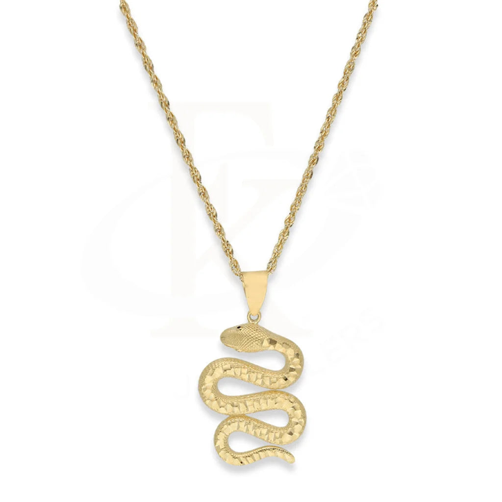 Gold Necklace (Chain With Snake Pendant) 18Kt - Fkjnkl18K5101 Necklaces