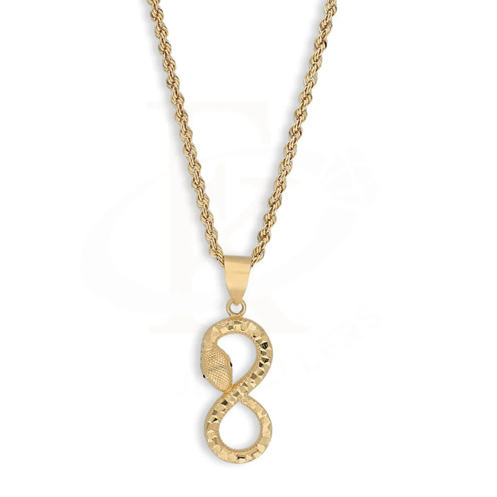 Gold Necklace (Chain With Snake Pendant) 18Kt - Fkjnkl18K5469 Necklaces