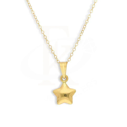 Gold Necklace (Chain With Star Pendant) 18Kt - Fkjnkl18K2845 Necklaces