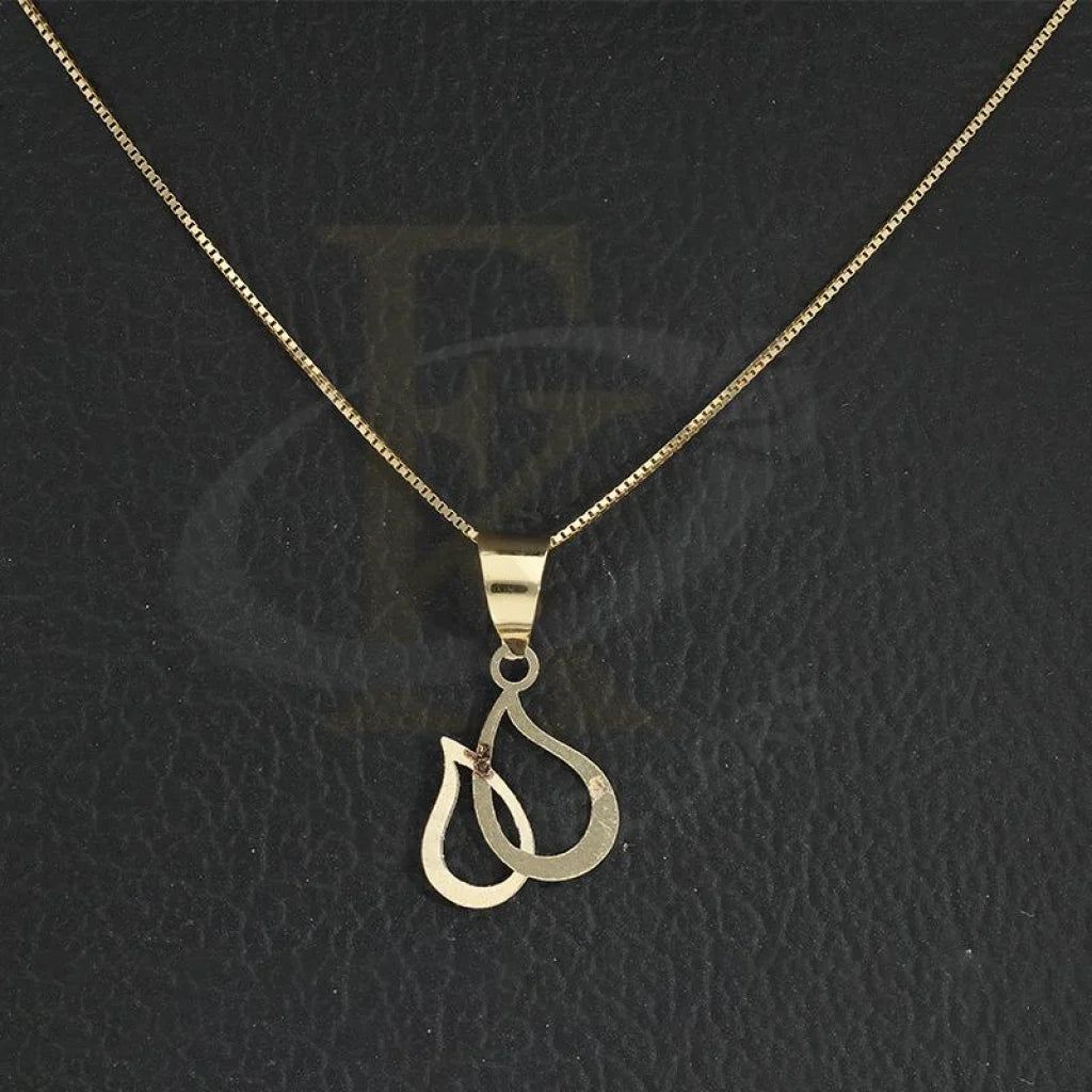 Gold Necklace (Chain With Teardrop Pendant) 18Kt - Fkjnkl18K2304 Necklaces