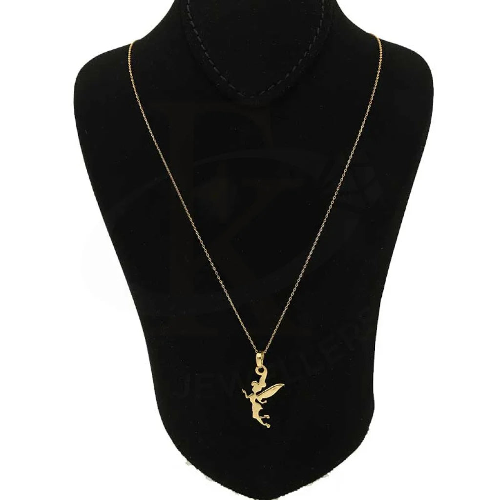 Gold Necklace (Chain With Angel Pendant) 18K - Fkjnkl18K2690 Necklaces