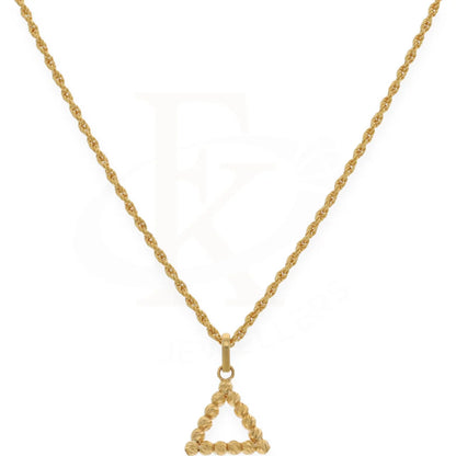 Gold Necklace (Chain With Pendant) 21Kt- Fkjnkl21K7687 Necklaces