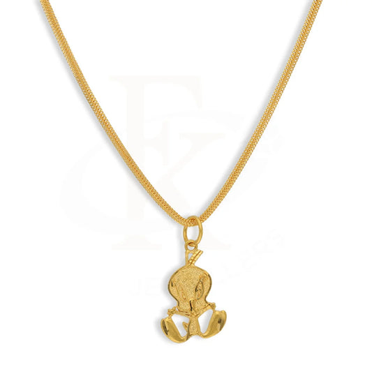 Gold Necklace (Chain With Tweety Pendant) 22Kt - Fkjnkl22K3163 Necklaces