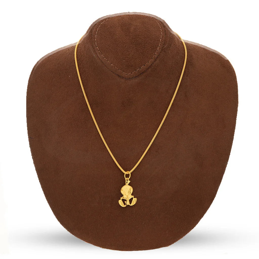 Gold Necklace (Chain With Tweety Pendant) 22Kt - Fkjnkl22K3163 Necklaces