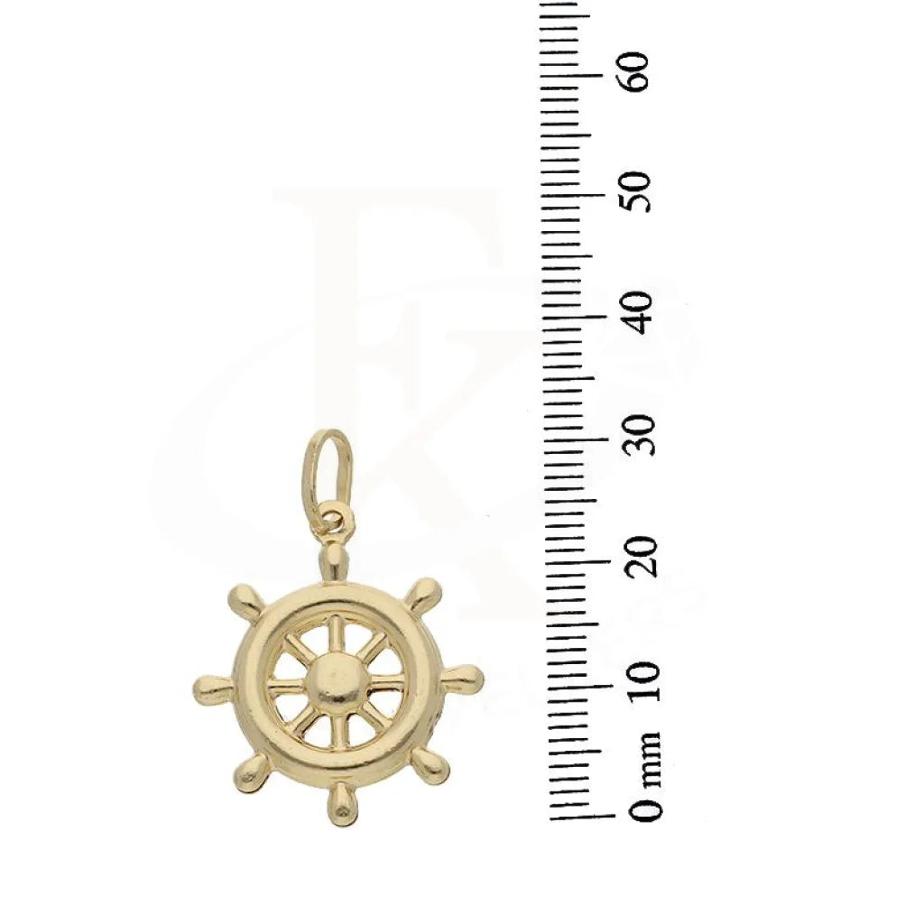 Gold Necklace (Chain With Wheel Pendant) 18Kt - Fkjnkl18K2411 Necklaces