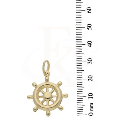 Gold Necklace (Chain With Wheel Pendant) 18Kt - Fkjnkl18K2411 Necklaces