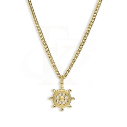 Gold Necklace (Chain With Wheel Pendant) 18Kt - Fkjnkl18K3132 Necklaces