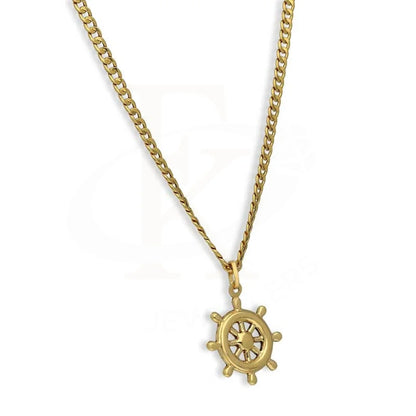 Gold Necklace (Chain With Wheel Pendant) 18Kt - Fkjnkl18K3132 Necklaces