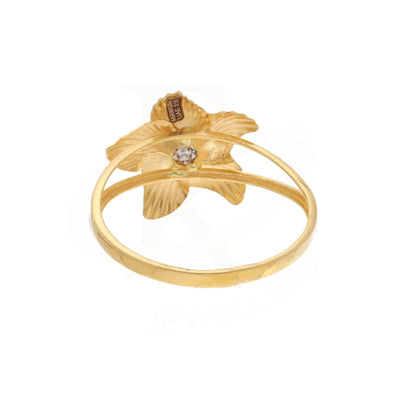 Gold Open Star Flower Ring 21Kt - Fkjrn21Km8504 Rings