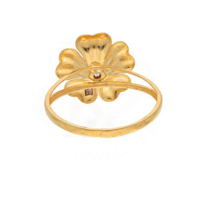 Gold Open Sun Flower Ring 21Kt - Fkjrn21Km8507 Rings