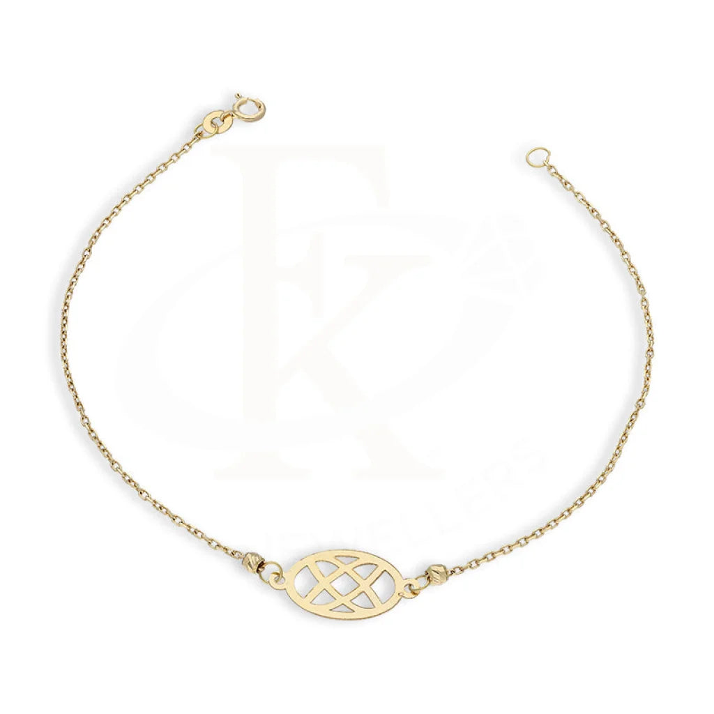 Gold Oval Shaped Bracelet 18Kt - Fkjbrl18K5379 Bracelets