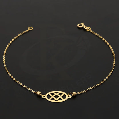 Gold Oval Shaped Bracelet 18Kt - Fkjbrl18K5379 Bracelets