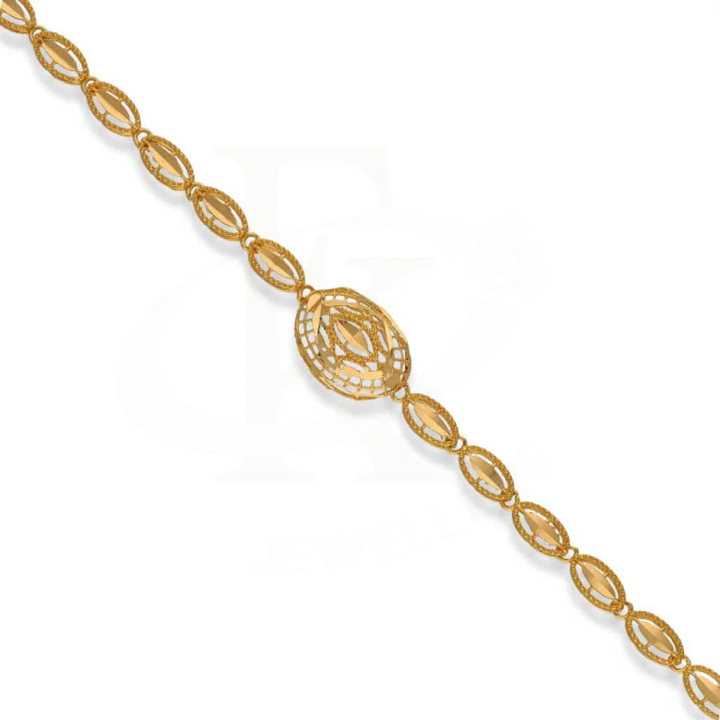 Gold Oval Shaped Bracelet 22Kt - Fkjbrl22K3005 Bracelets