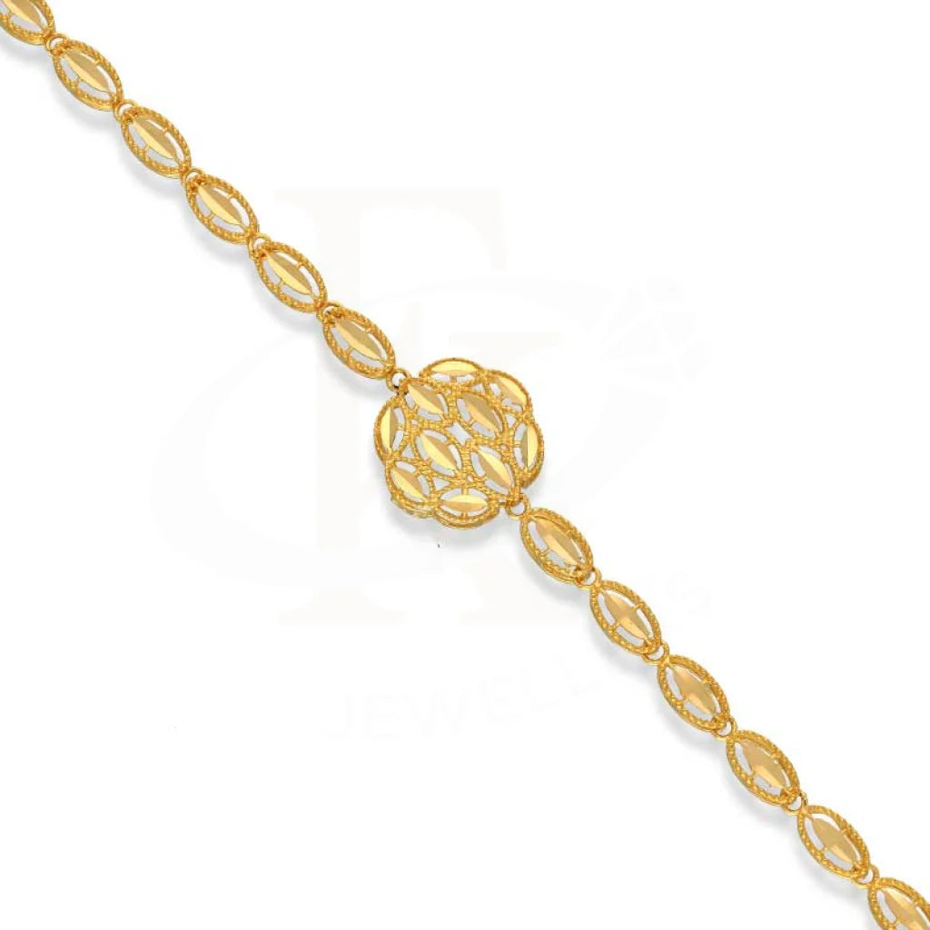 Gold Oval Shaped Bracelet 22Kt - Fkjbrl22K3008 Bracelets