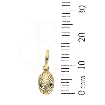 Gold Oval Shaped Pendant 18Kt - Fkjpnd18K5242 Pendants