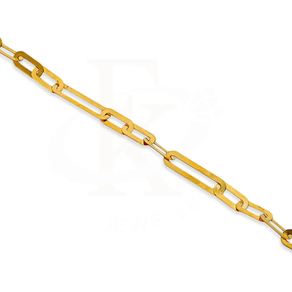 Gold Paper Clip Bracelet 21Kt - Fkjbrl21Km1003 Bracelets