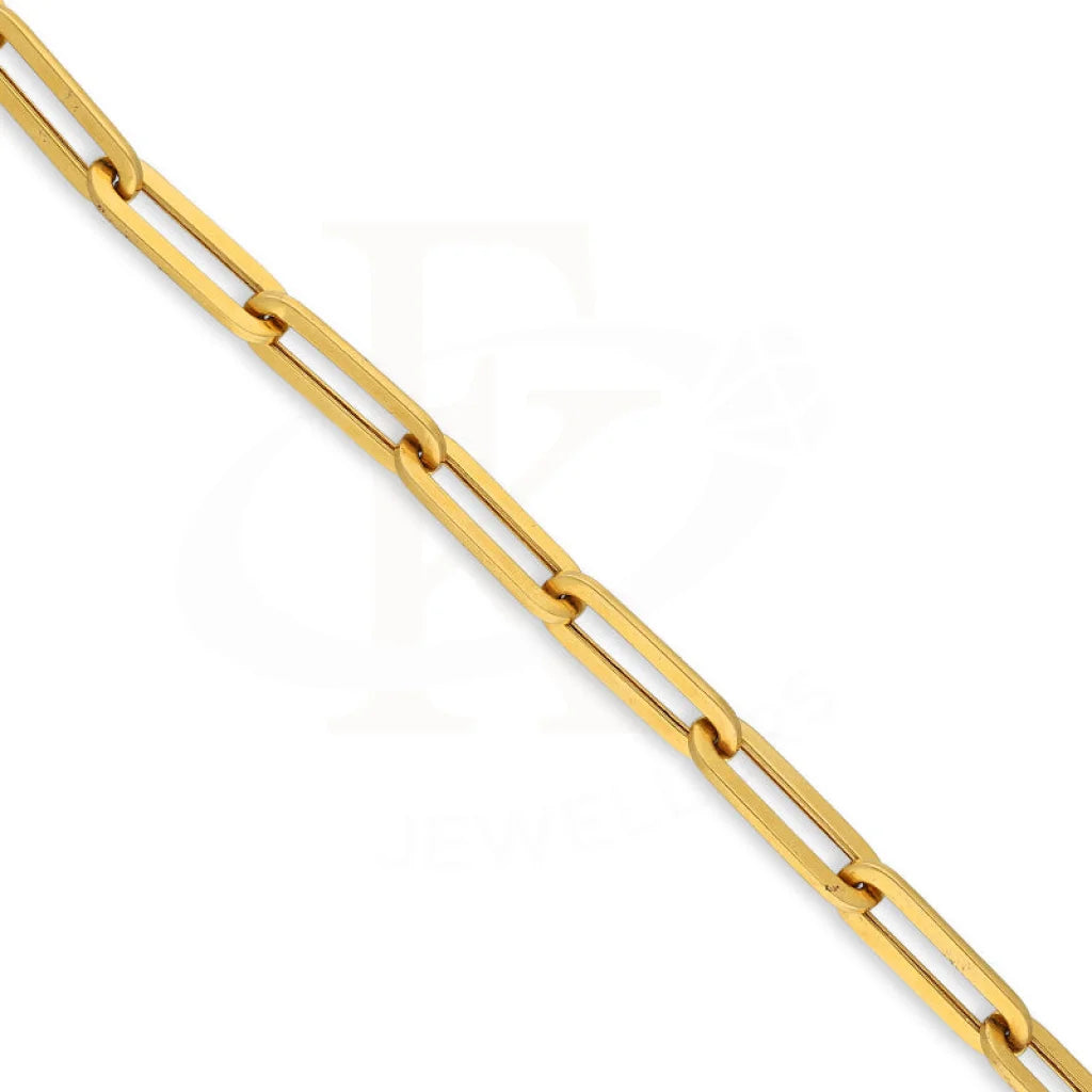 Gold Paper Clip Bracelet 22Kt - Fkjbrl22K5624 Bracelets