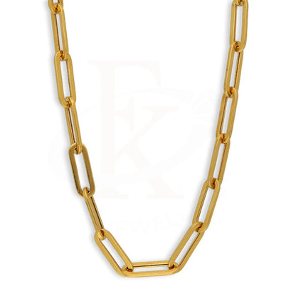 Gold Paper Clip Chain 22Kt - Fkjcn22K5628 Chains