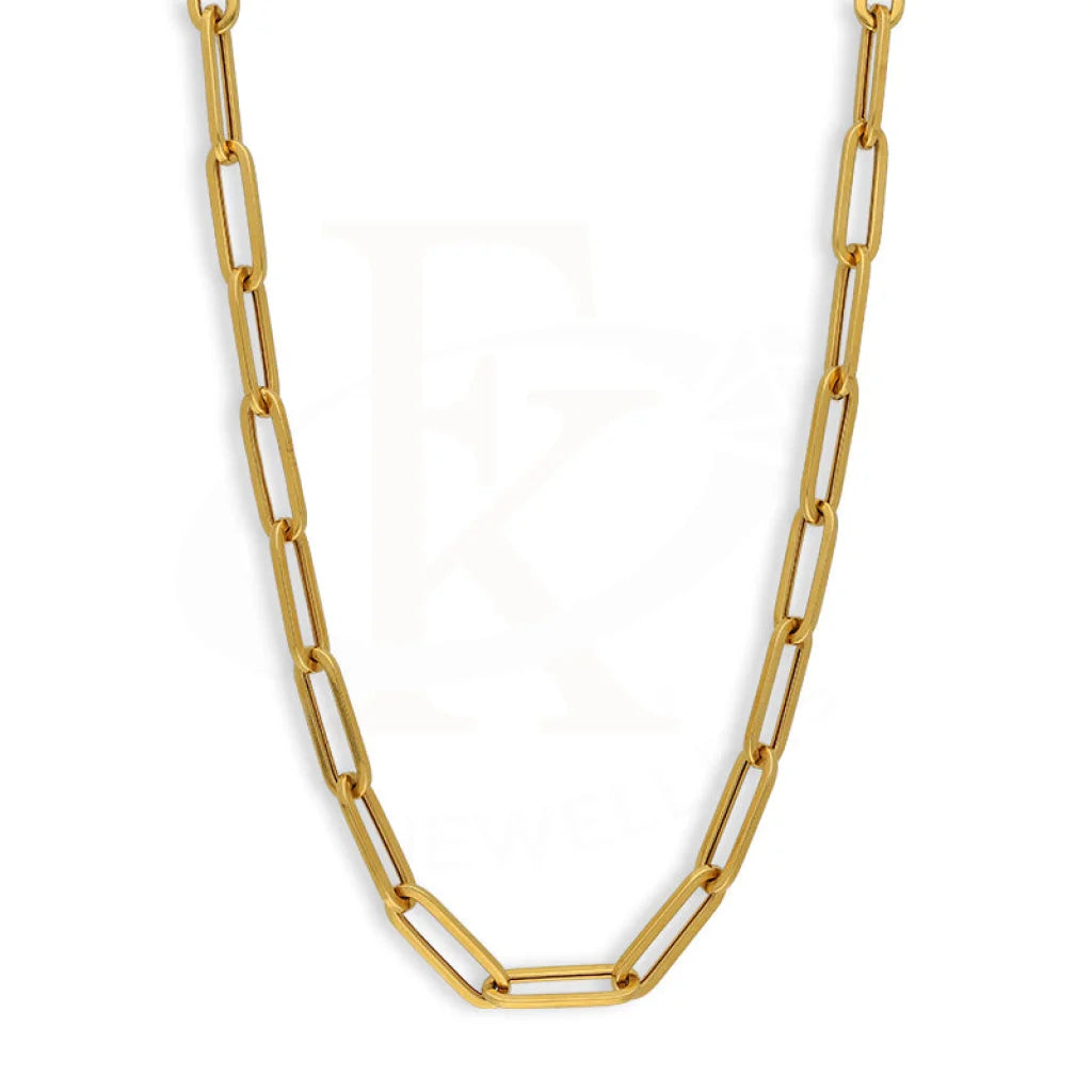 Gold Paper Clip Chain 22Kt - Fkjcn22K5630 Chains