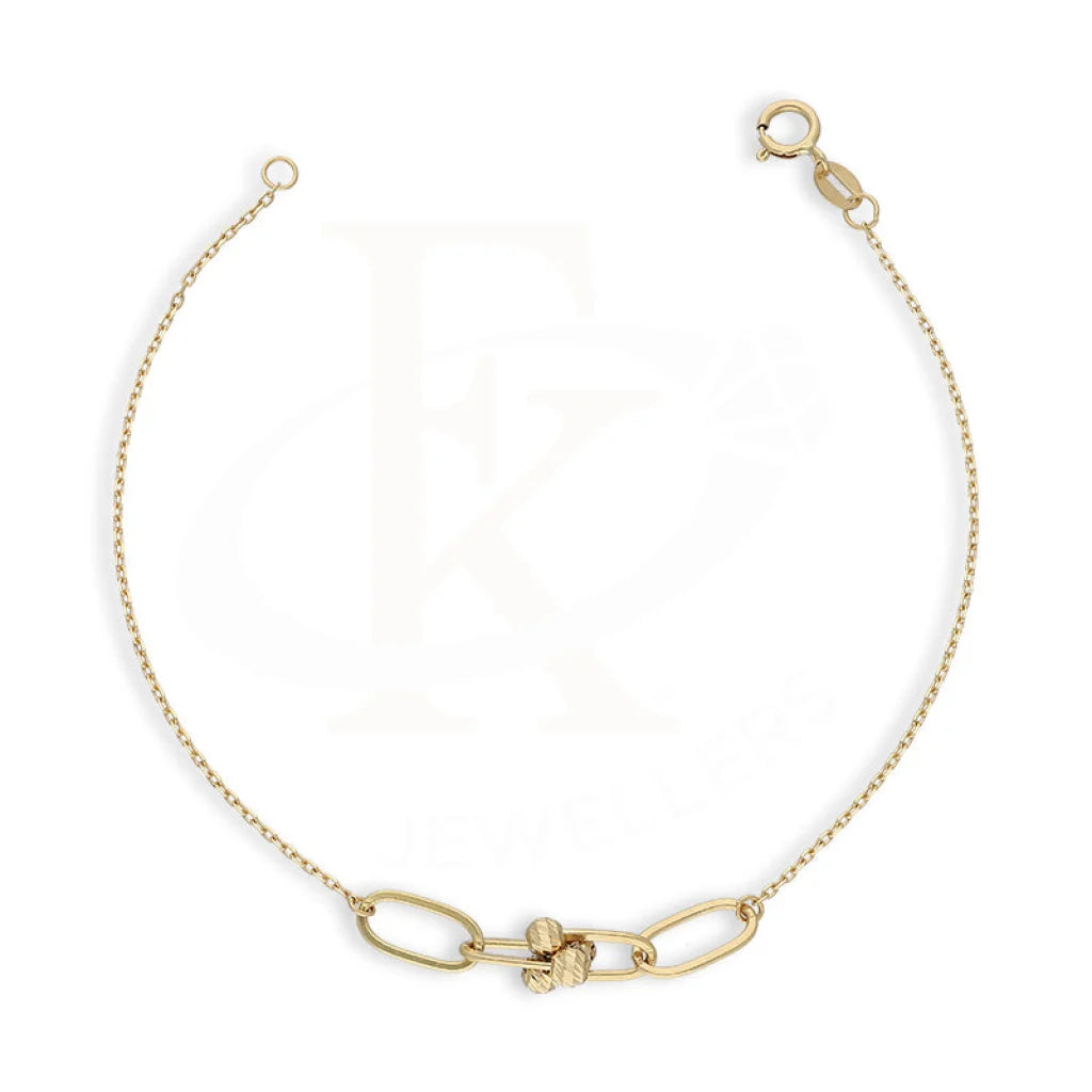 Gold Paper Clip Hardware Bracelet 18Kt - Fkjbrl18K5510 Bracelets